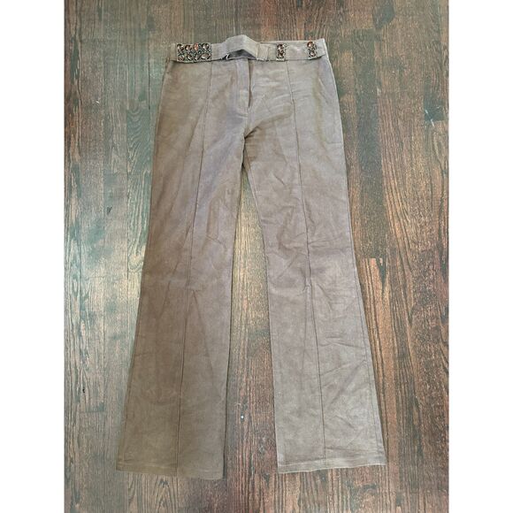 Y2K Bebe Bohemian Brown Pants Size Medium - Picture 1 of 10